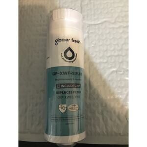 Glacier Fresh GF-XWF S Plus Refrigerator Water Filter Include Chip New Sealed 1